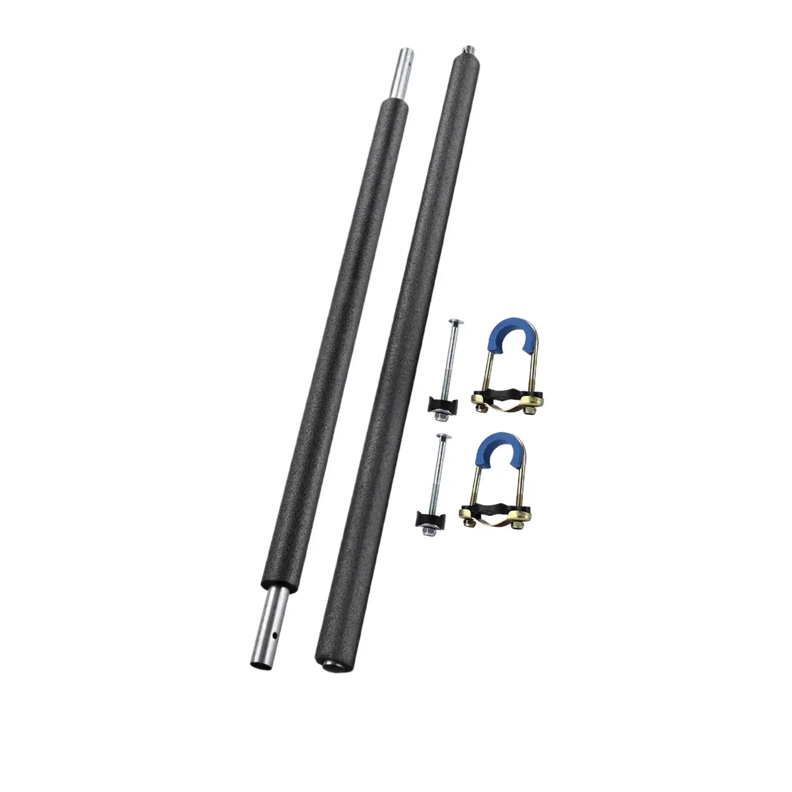 Two Section Trampoline Poles with Foam Cover, with Padding Foams Parts Direct Replaces for Kids Trampoline Outdoor Indoor Yard view 2