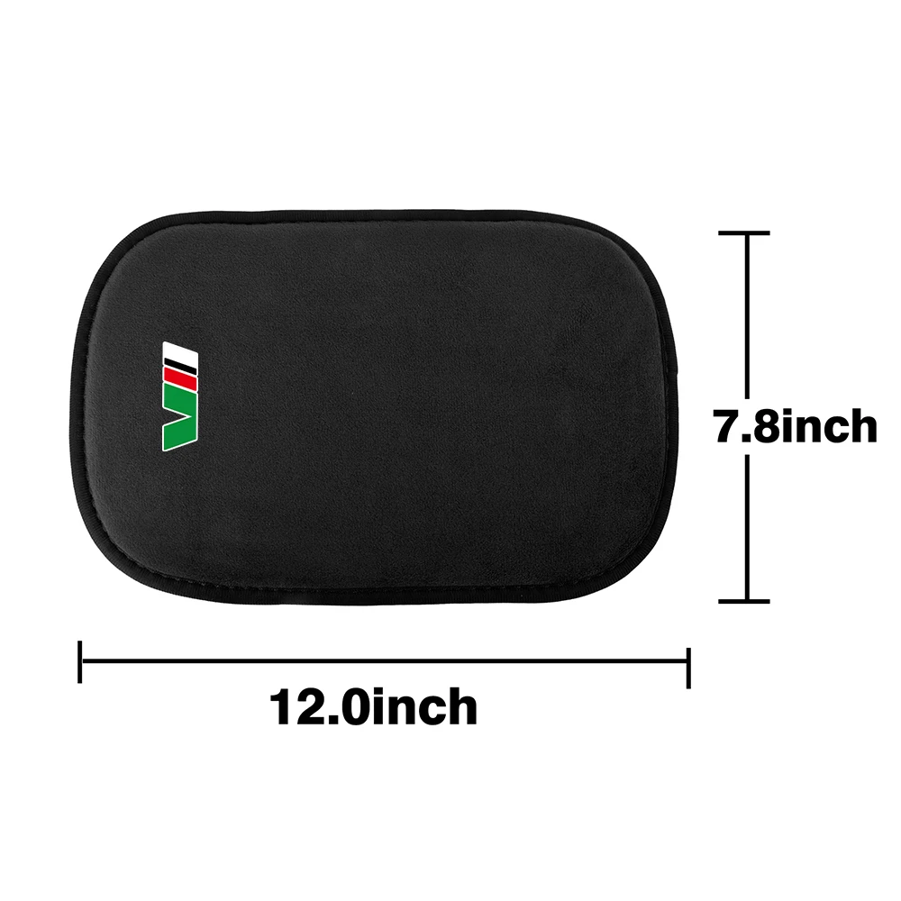 Car Accessories Suede Leather Armrest Mat Arm Rest Protection Cushion Auto Armrests for Skoda S Fabia Superb Octavia Karoq VII