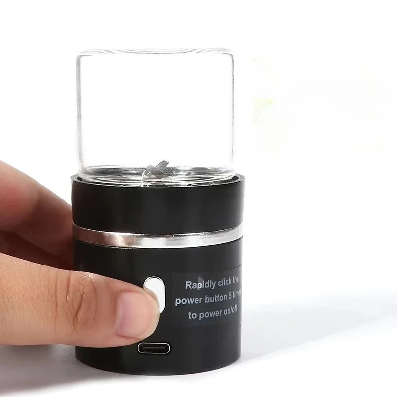 

LTQ Electric Tobacco Grinder 4 Styles 400mAh Stainless Steel Rotating Blade Crush Herb Herbal Crusher Mini Smoking Accessories