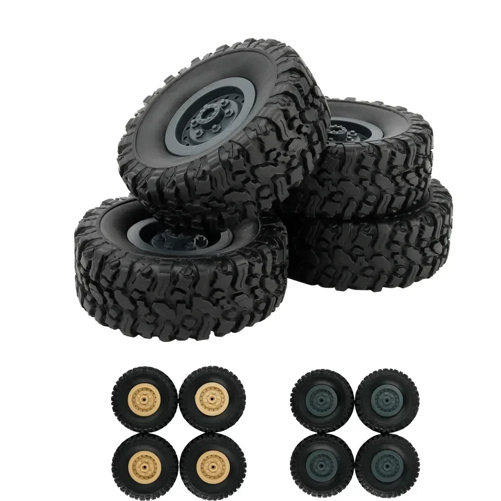 4 Piezas de Ruedas de Repuesto para Camión Militar RC 1/16 WPL B14 C24 FY001, Accesorios para Coche RC, Piezas de Repuesto para Ruedas de Coche RC