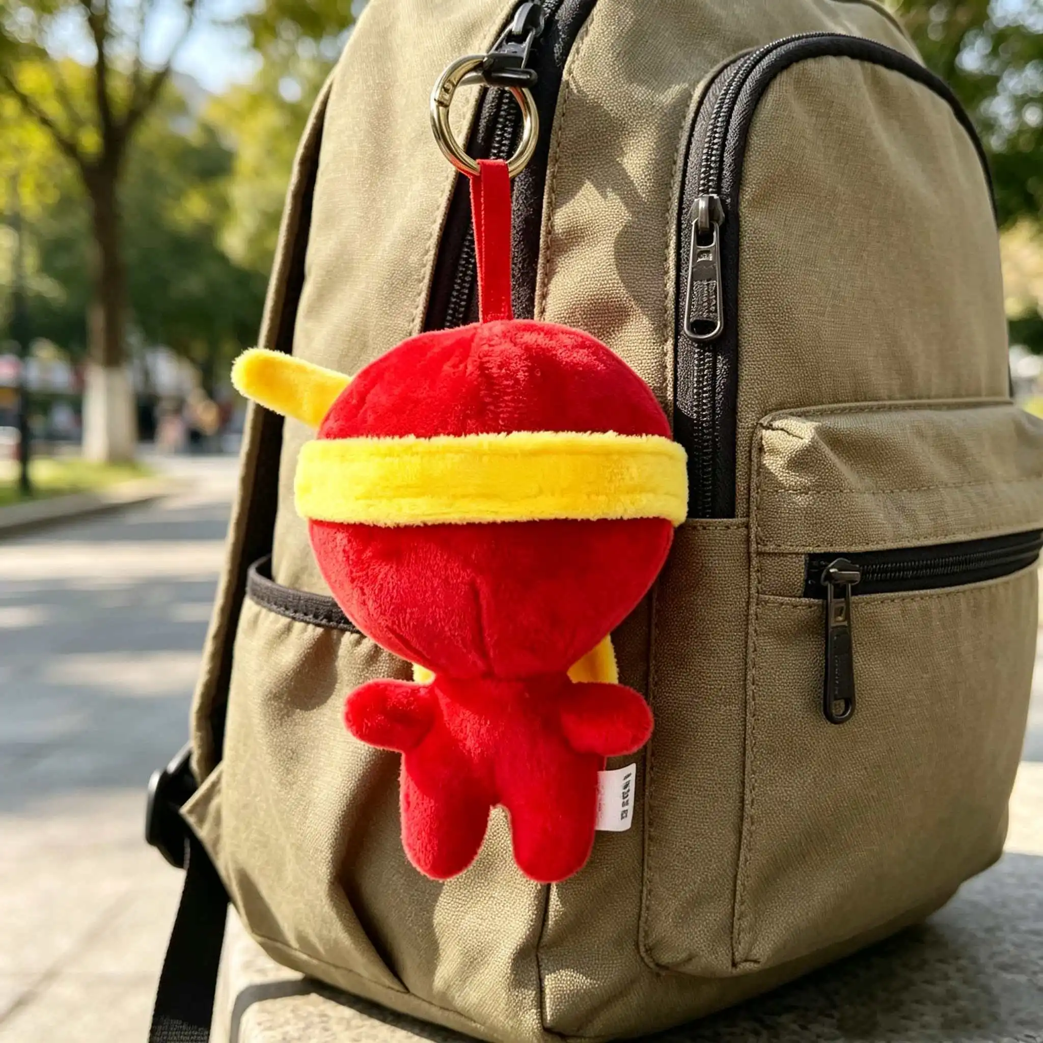 Cute Alan Becker Stick Figure Plush Keychain Cartoon AB Stickman Doll Soft Fluffy Pendant Backpack Charms Kids Anime Toy Gift