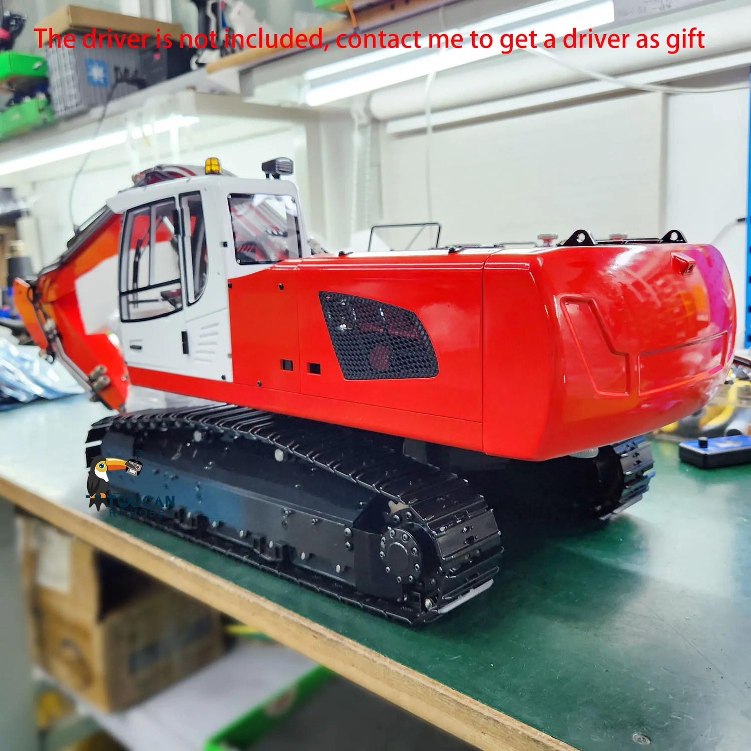 Gifts Metal RC Hydraulic Excavator 1/14 946 Remote Control Tracked Assembled Earth Digging Car Trucks Model Toys for Boys