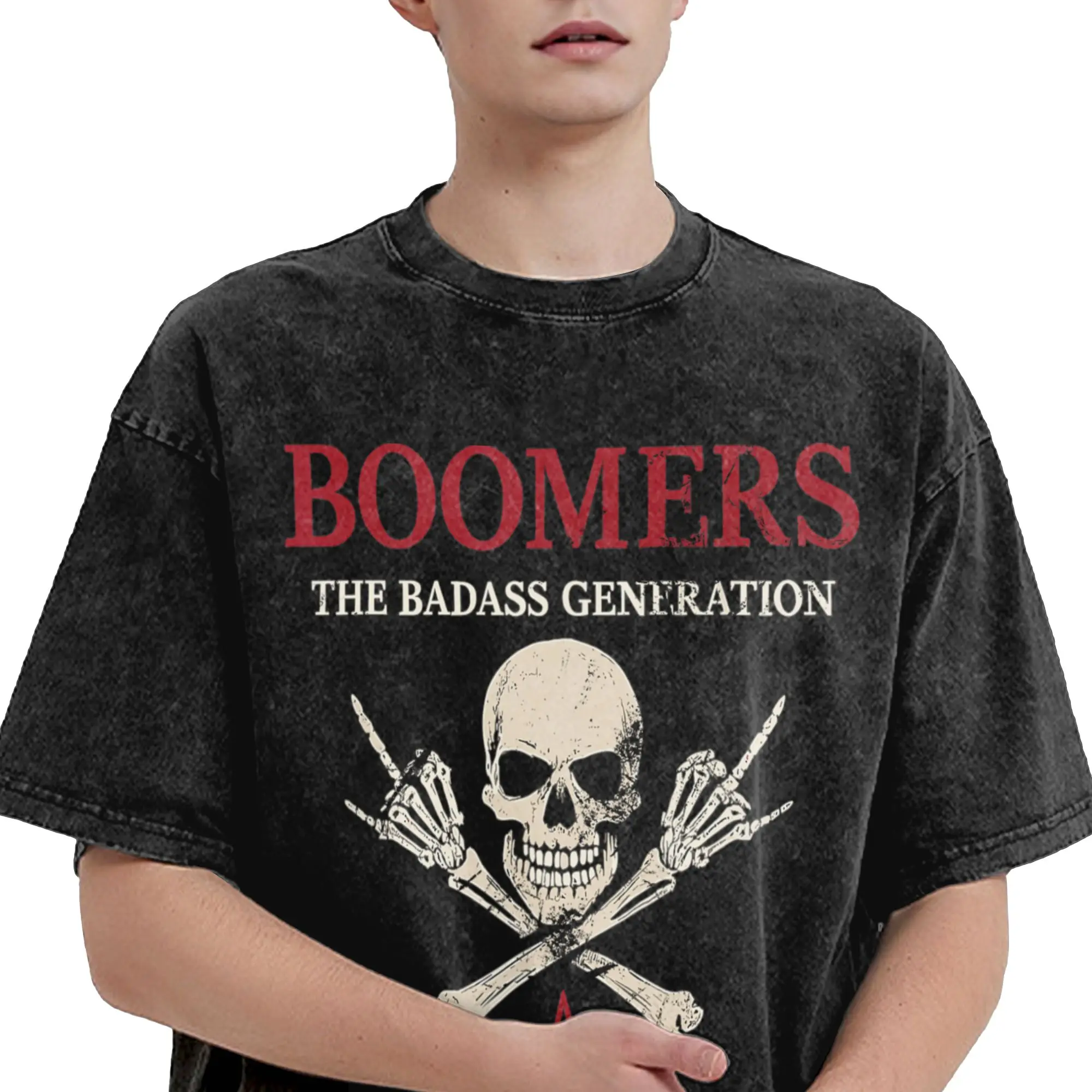 Boomer Generation Badass Before  T-Shirt  Hip Hop T-Shirts Short-Sleeve Y2K Funny Tops Beach Casual O Neck Oversized Clothes