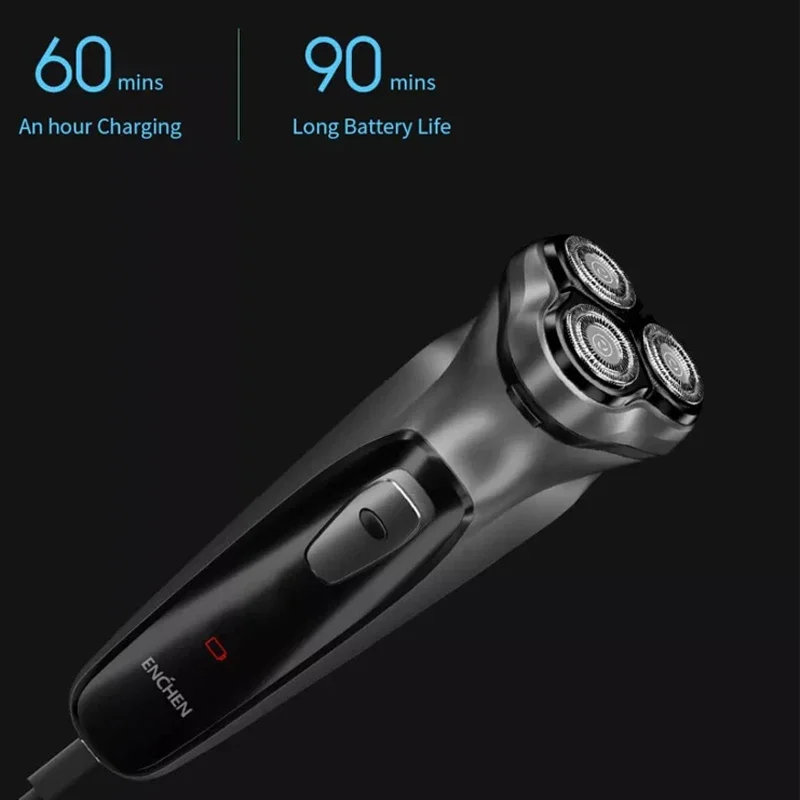 Enchen BlackStone 3D Electric Shaver Rechargeable Beard Trimmer Men