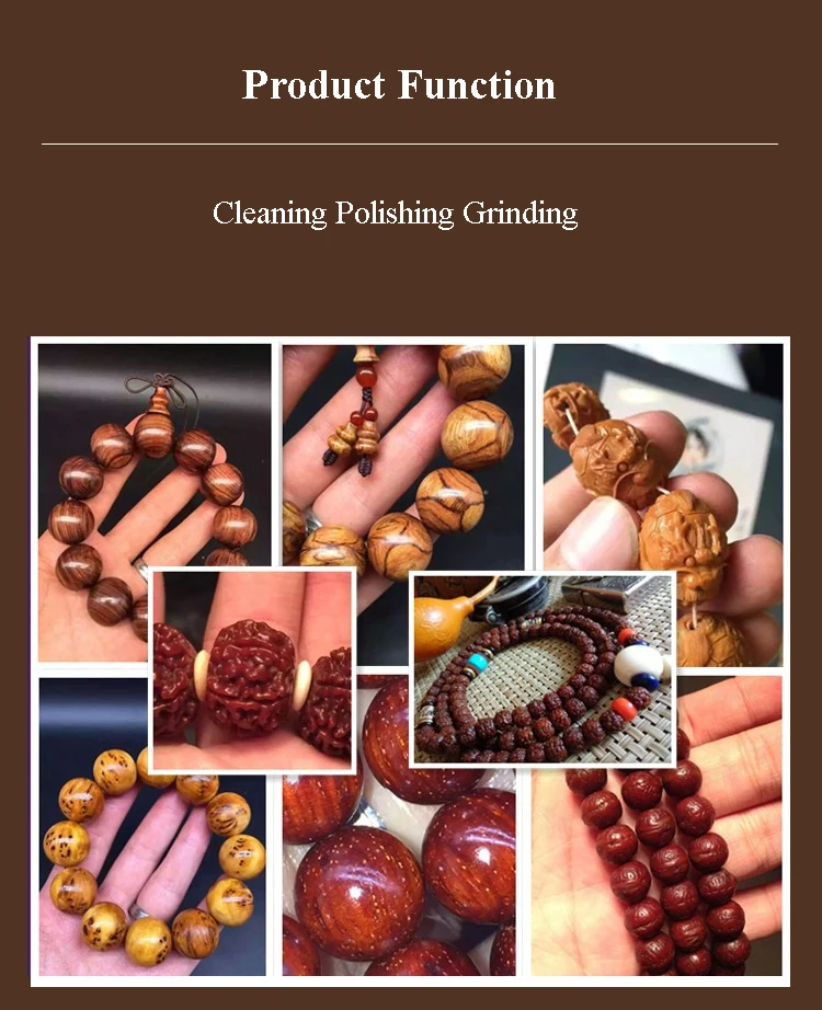 มัลติฟังก์ชั่นอัตโนมัติ Beading Machine เครื่องขัดลูกปัดไฟฟ้า Vajra Bodhi แปรงวอลนัท Padding เครื่อง MQ50