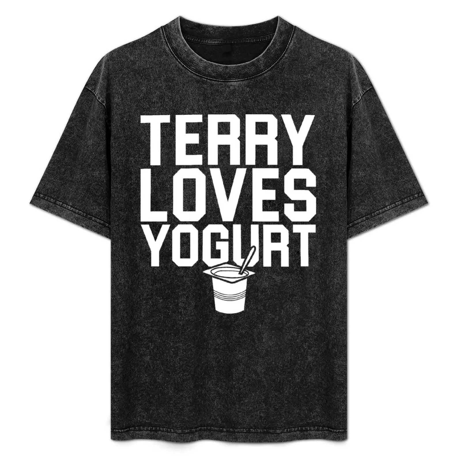 Terry Loves Yogurt T-Shirt plus size clothes animal prinfor boys essential t shirt Men's t-shirts