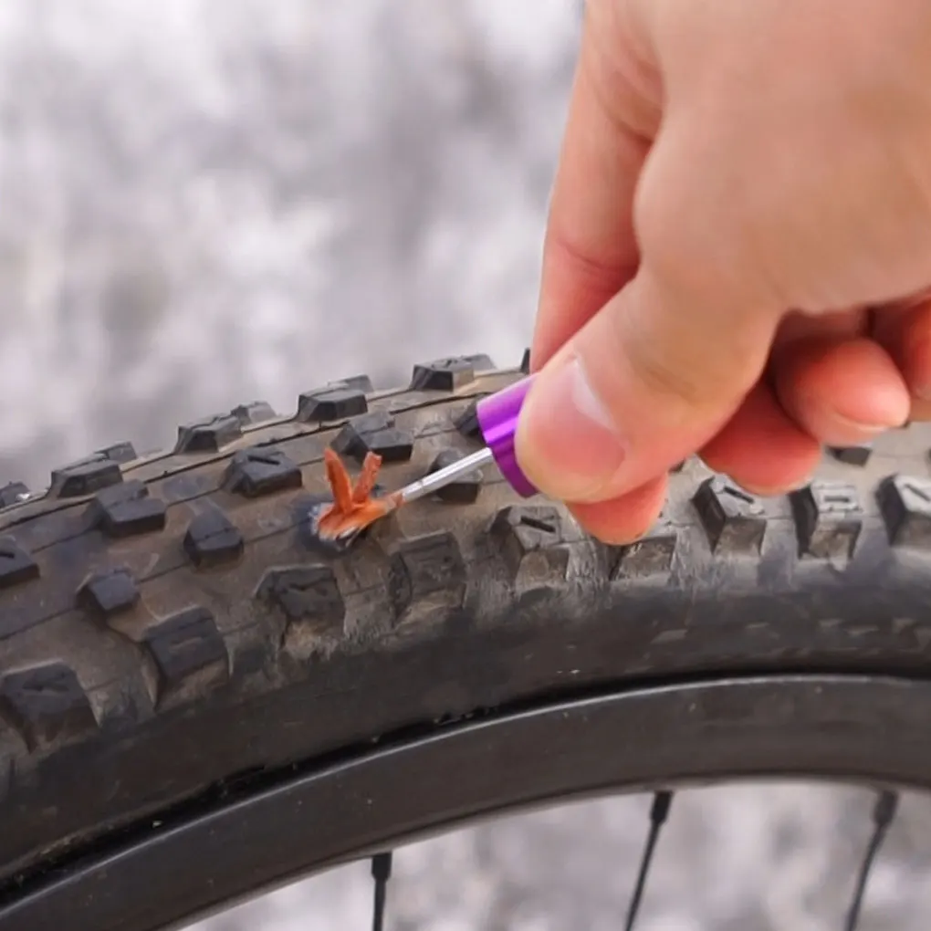 ZTTO-Kit de reparación de neumáticos sin cámara para bicicletas, Parche de fijación portátil para exteriores, suministros de taladro de mantenimiento profesional, 2/3