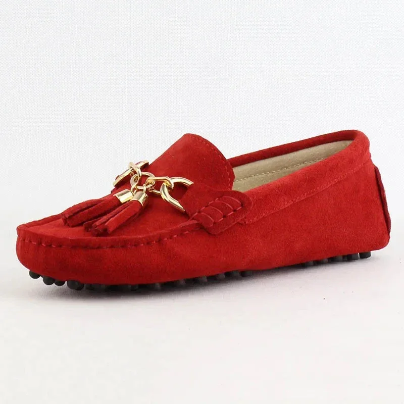 New Top Quality Women Flats Genuine Leather Shoes Brand Lady Driving Shoes Spring Summer Loafers Casual Shoes