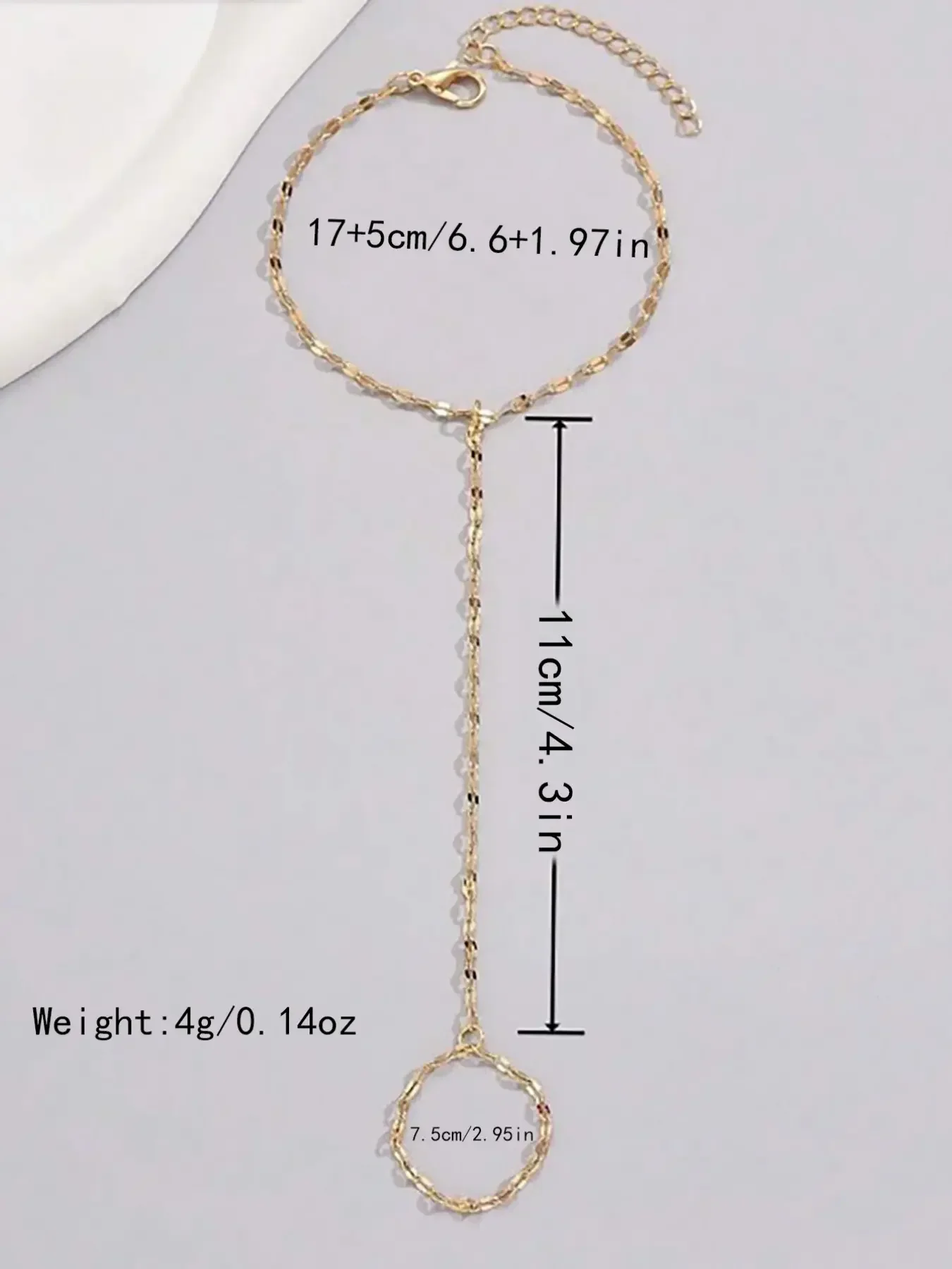 Women's Metal Wind Sequins Chain Hand Back Bracelet, Party Evening Show Jewelry, Fashionable Ladies Accessory, Modern Fashion Accessories, Trendy Jewellery Accessories, Fashionable Bracelet Style