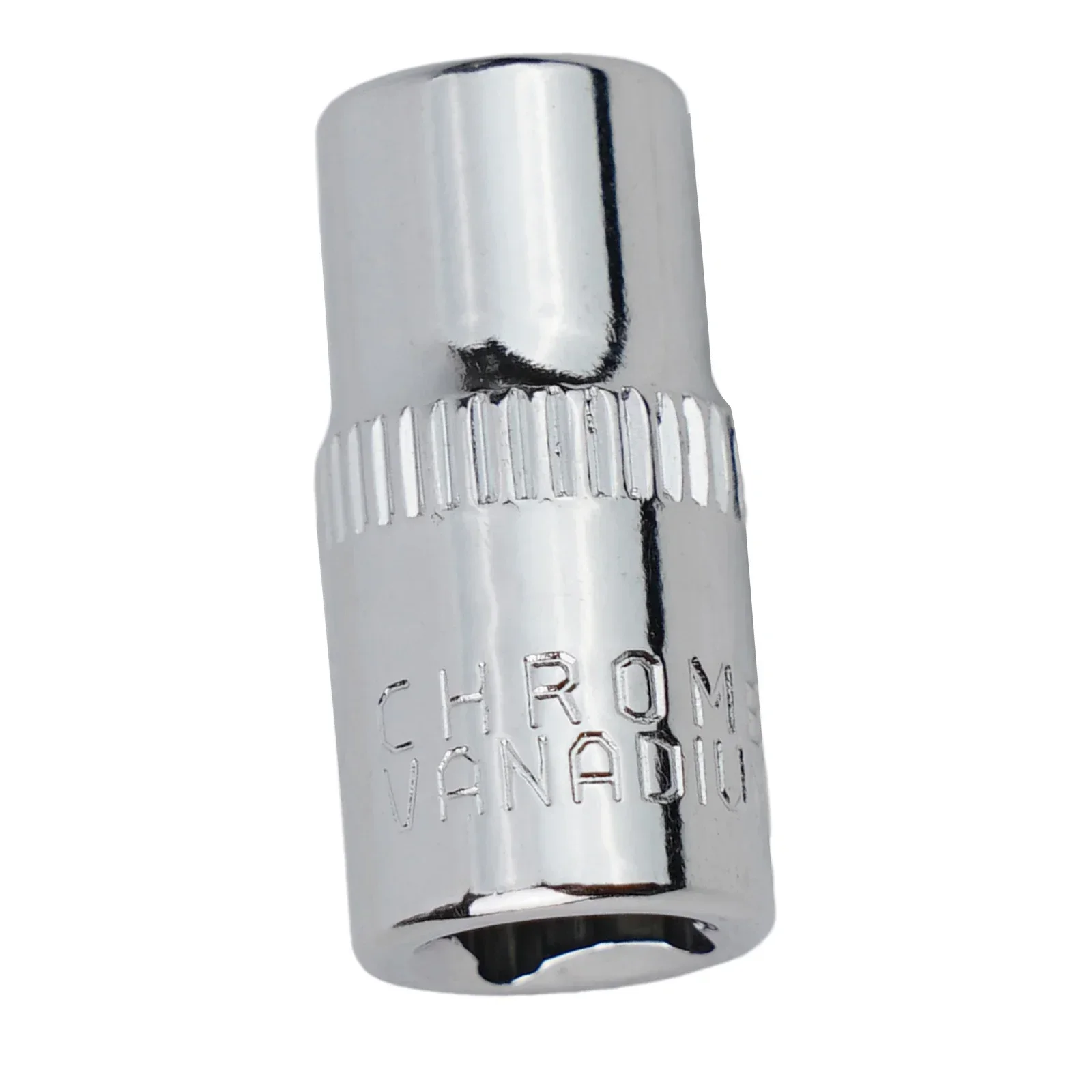 For Ratchet Wrench Hexagons Sleeve Socket Home Wrench 4-14mm Chrome Vanadium Steel Head Hex Keys Silver Socket 1/4in