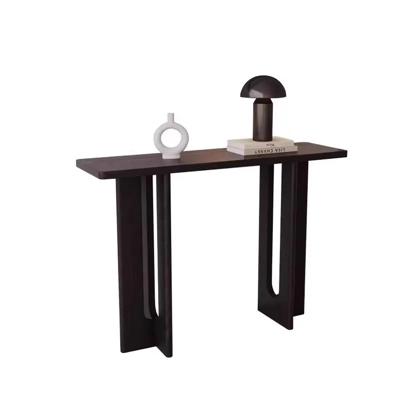 

#For New Chinese-style solid wood entrance , household end-view table, home against the wall long table