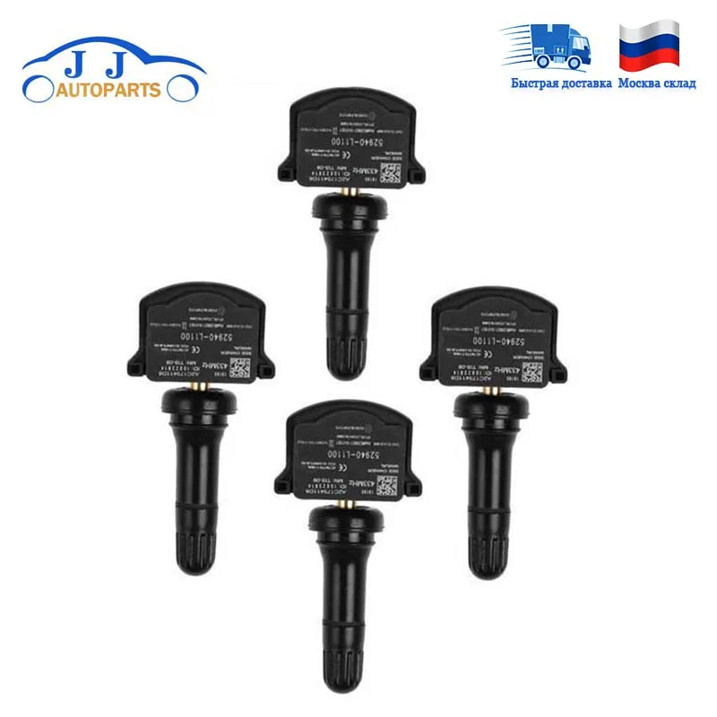 

4 Pcs/Lot 52940-L1100 52940L1100 For 2019-2020 Hyundai Sonata DN8 KIA Seltos Car TPMS Tire Pressure Sensor Monitor 433MHz