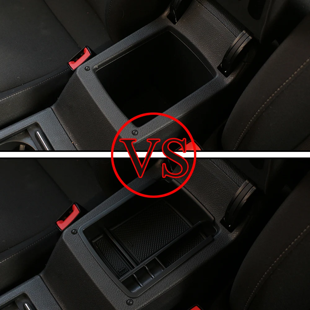Auto Mittelarmlehne Aufbewahrungsbox Container Halter Tablett für Volkswagen VW Golf 7 Mk7 VII 5G GT I R 2013-2019 Organizer Zubehör – Detail 2