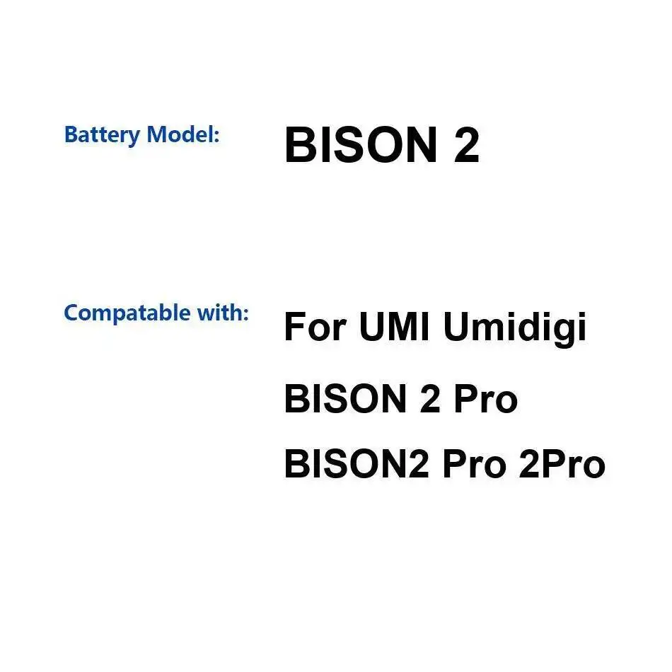 

6150 мАч для Umidigi Umi Bison 2 Pro, надежная мощность, высокая совместимость, аккумулятор для мобильного телефона