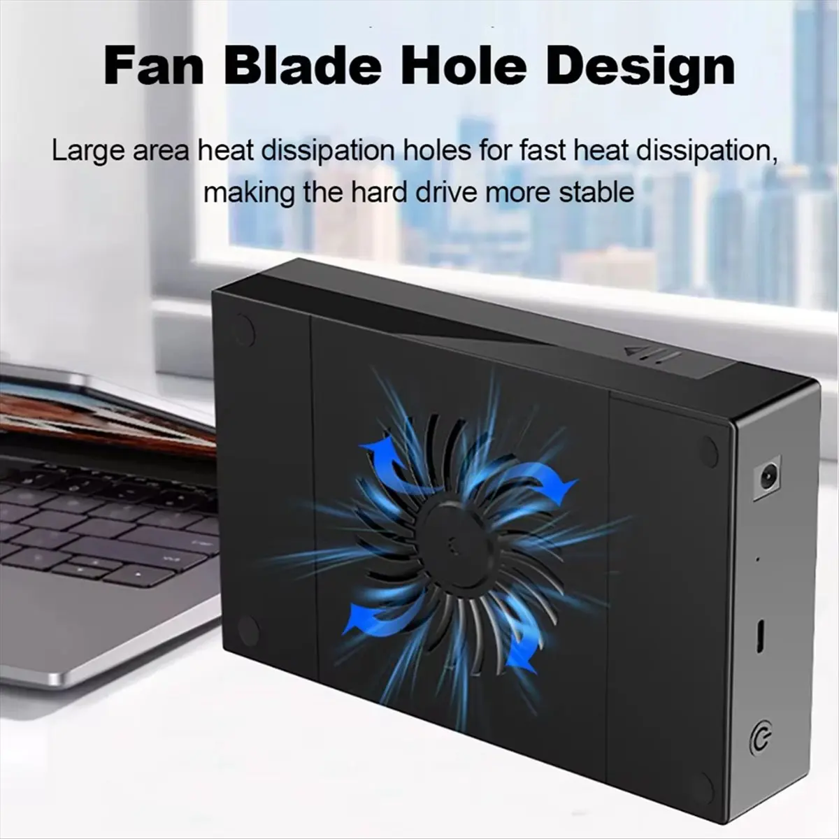 ABAN 2.5/3.5 Inch HDD Case USB 3.0 External Hard Drive Box Tool-Free Install to USB Hard Drive for Laptop US Plug