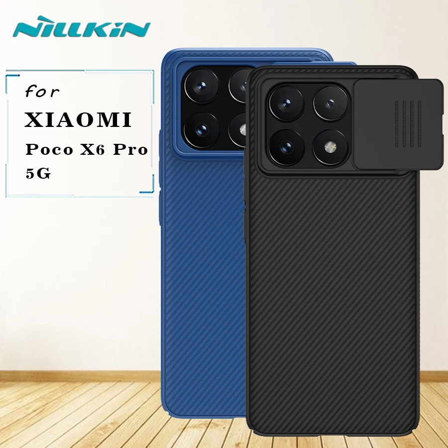 

for Xiaomi Poco X6 Pro 5G Case Nillkin Camshield Lens Camera Protector Shockproof Back Cover For Xiaomi Poco X6 Pro 5G