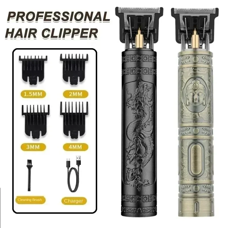 Friseur Retro Haars ch neider profession elle Rasiermesser Trimmer Schnitt maschine drahtlose Haars ch neider Bart Mann Rasur n4