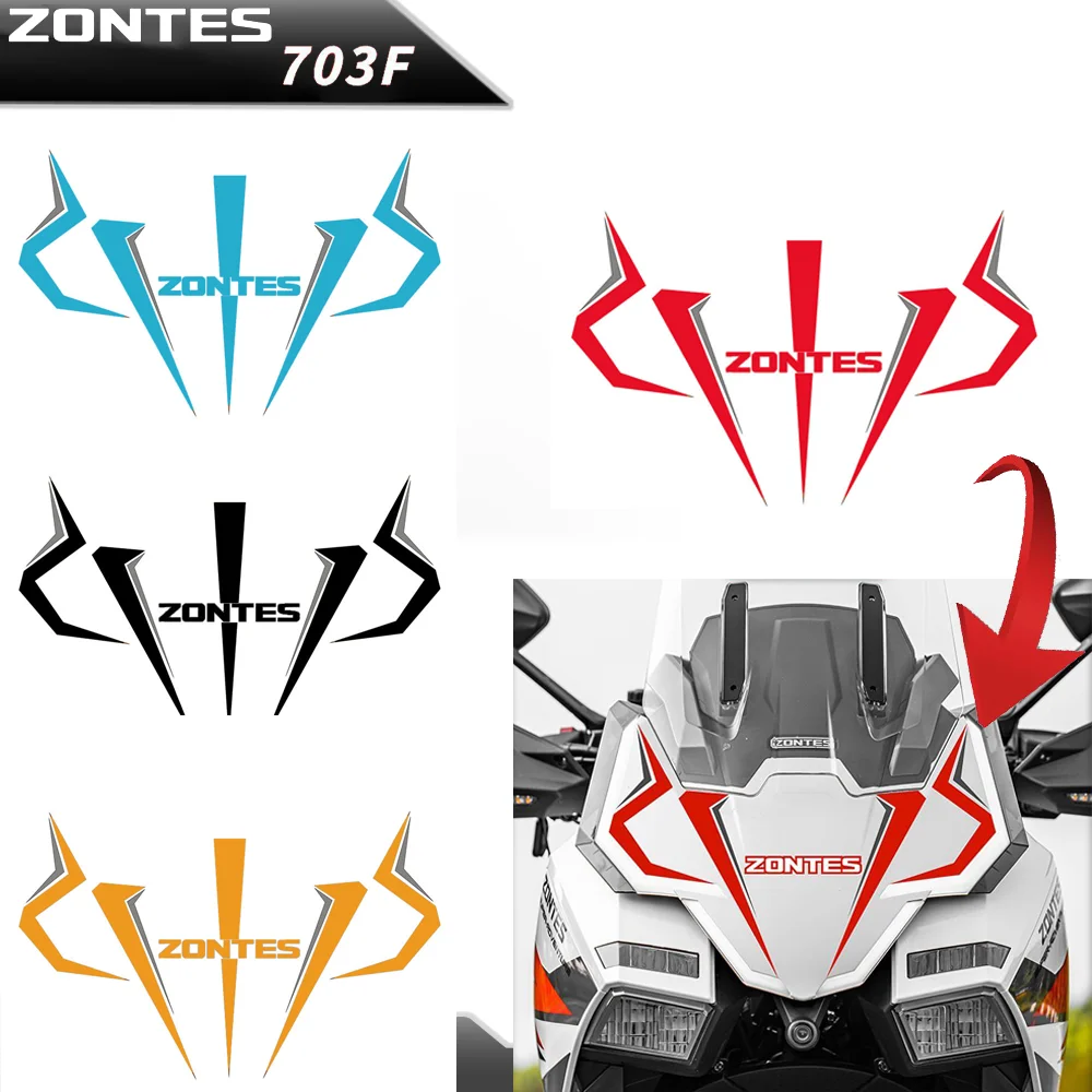 For Zontes 703F Front Stickers Kits Motorcycle Accesories Super Adventure Protector Windscreen Reflective Decals PPF F 703 2025