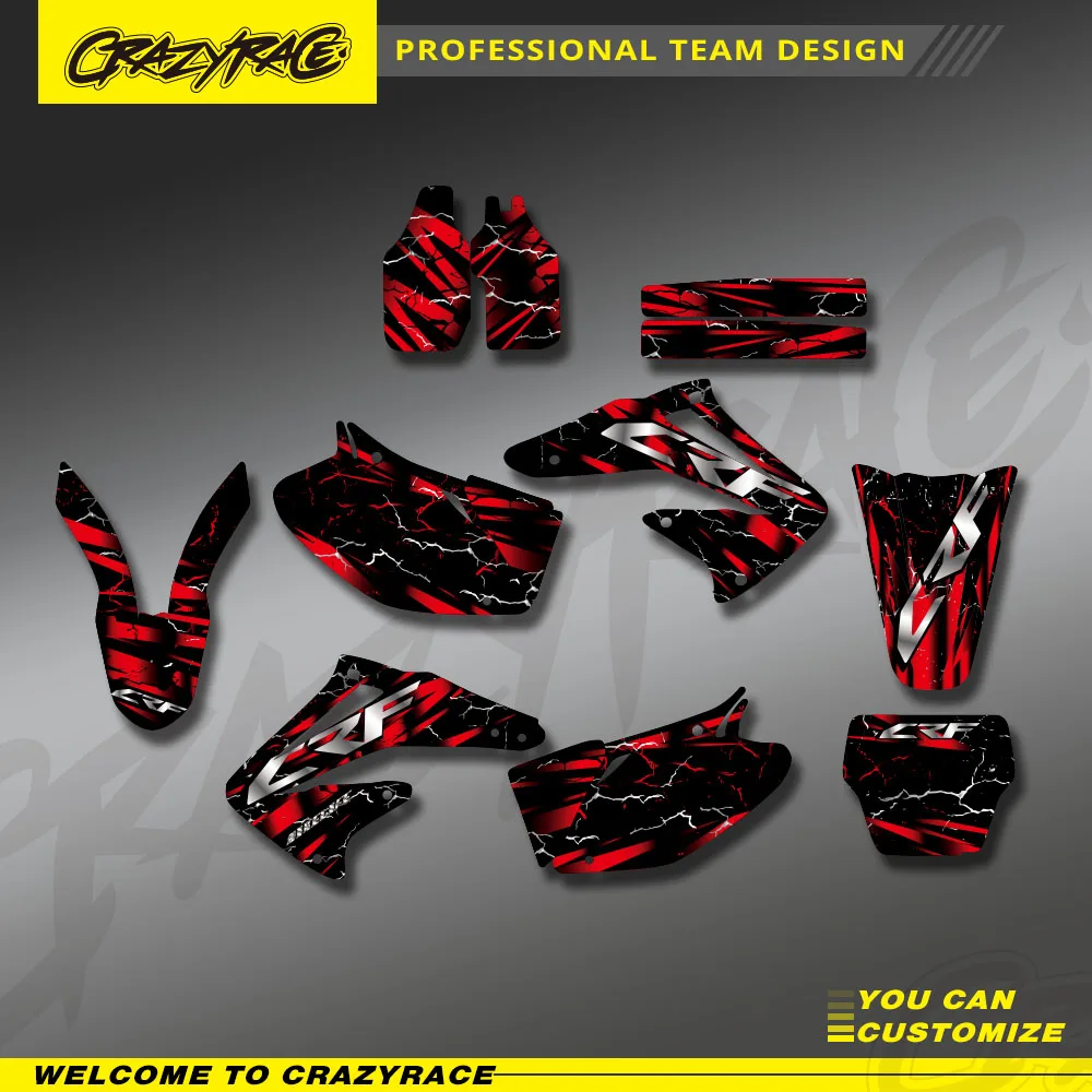 

Наборы графических наклеек и стикеров для мотоциклов Honda CRF450R CRF450 2002 2003 2004 CRF 450 450R CRF 450 R Custom