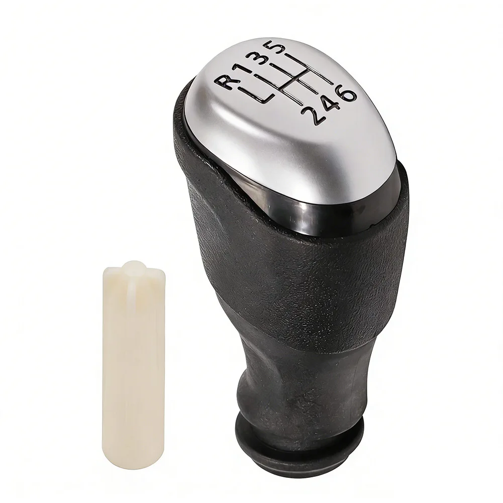 Car Interior Upgrade Bright Silver Gear Knob Part for Number Match Wear-resistant Non-deformation Quick Install For Clio IV