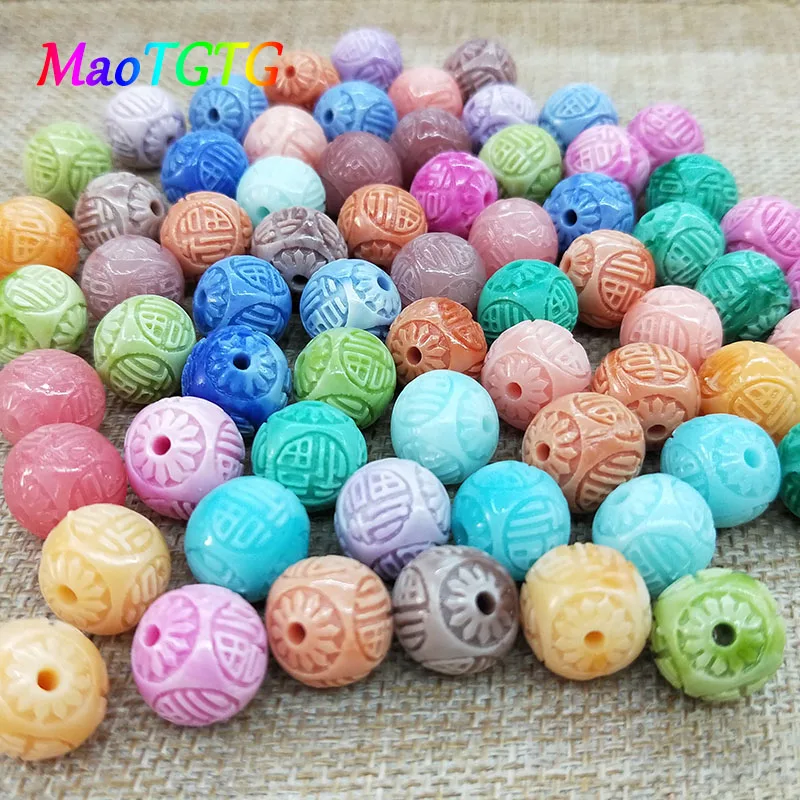 Buddha Head Coral Beads For Jewelry Making Necklace Bracelet 15X10mm Colorful Artificial Coral Bilateral DIY Beads Wholesale