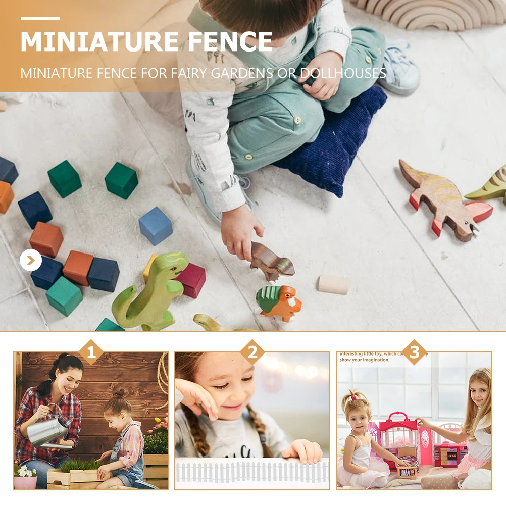 

Miniature Decorative Wooden Model for Diorama Craft Micro Landscape Fencing Toy Children Garden Outdoor Playset Simulation