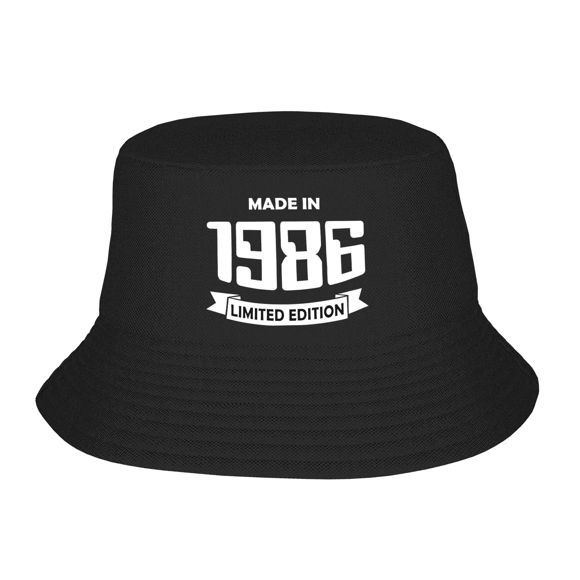 Made in 1986 Limited Edition 40th birthday  Bucket Hats Gifts For Girl Kawaii 40 years old Vocation Caps For Travel Lightweight
