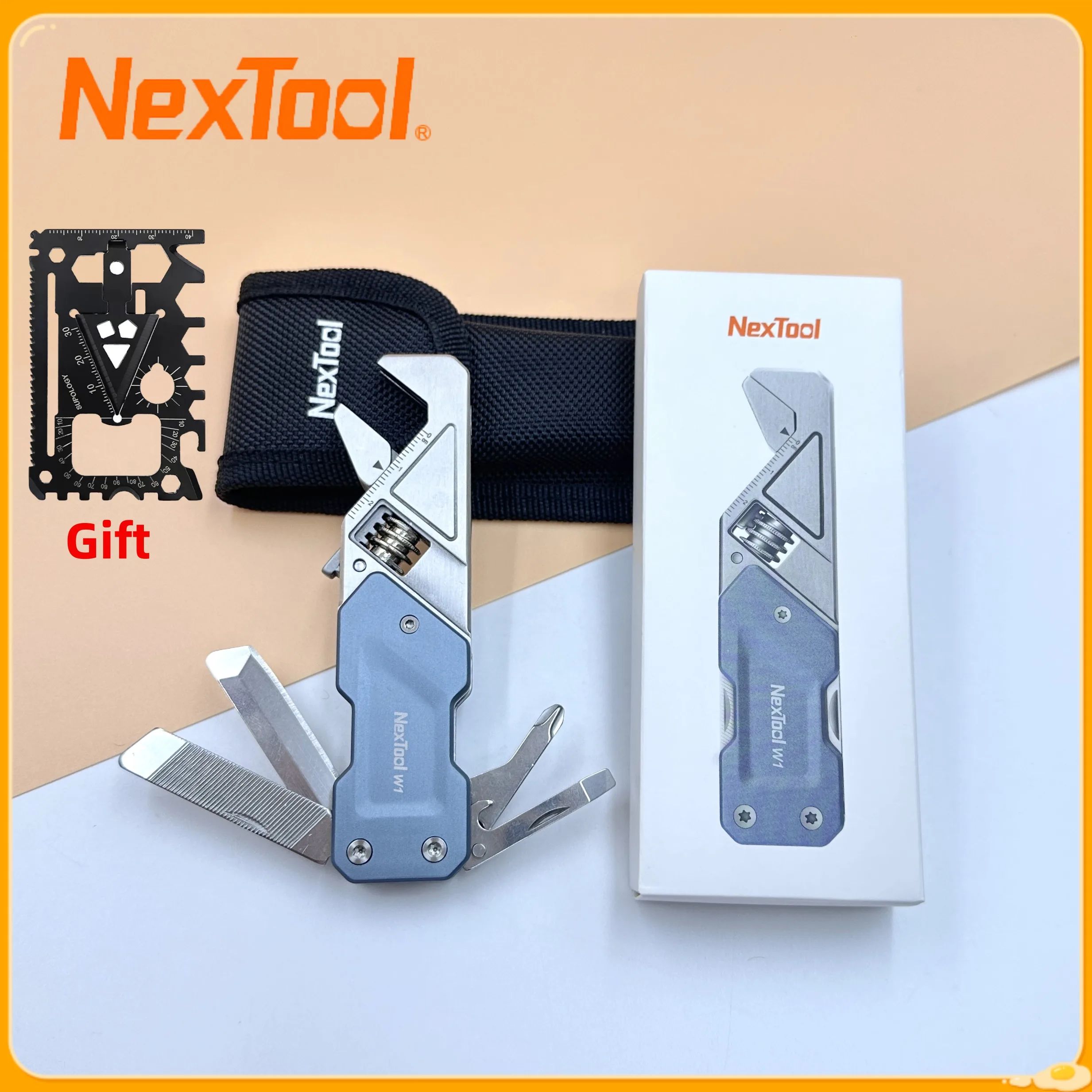 

Nextool Mini EDC Multitool Survival Pocket Wrench Outdoor Camping Gadgets Multifunction Folding Knife with Bottle Opener
