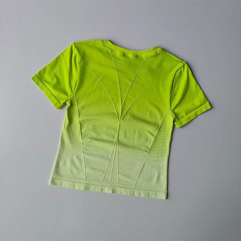 Yoga-Top, leicht anliegend, elastisch, schnelltrocknend, Sport-T-Shirt für Damen, personalisiertes Fitness-Oberteil, kurzärmelig, dünner Sommerstil – Detail 7