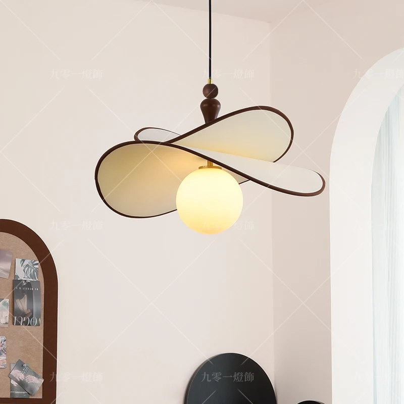 French Style Glass Magic Bean Restaurant Chandelier Retro Decoration Living Room Bedroom Study Lamp Antique Atmosphere Lamp