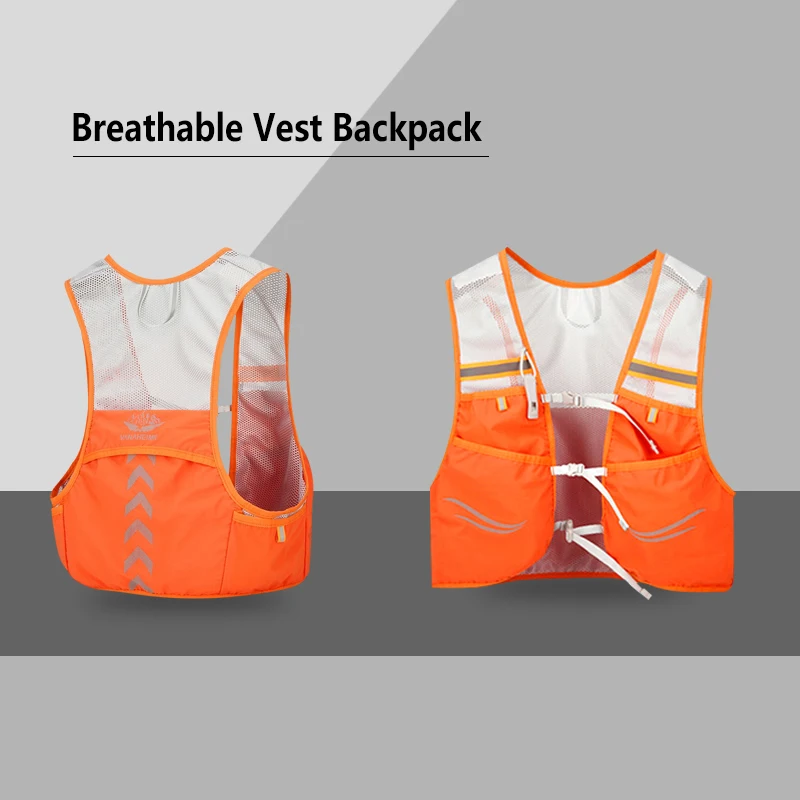 

1pcs Running Hydration Vest Backpack, Lightweight Breathable Pack Daypack for Hiking Trail Running Cycling Race Marathon