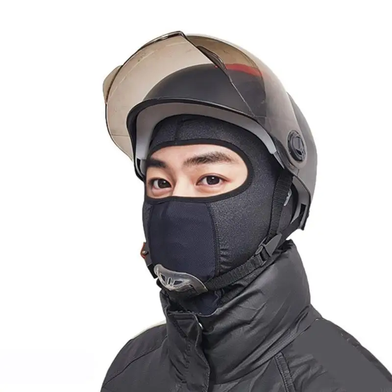 الجليد الحرير الجليدي يركب الدراجات التمسح الشمس واقية خوذات دراجة نارية للدراجات النارية بطانة القماش التنفس #4