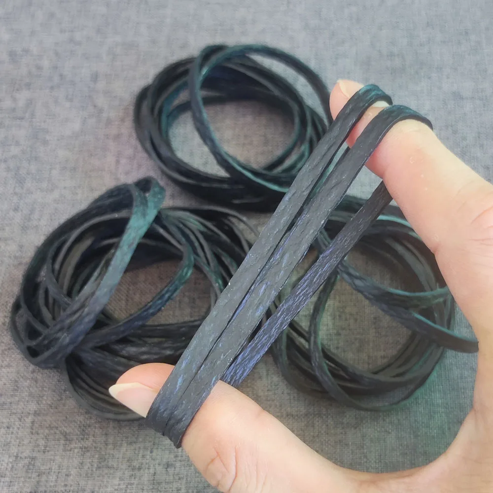 60 Stück schwarzes großes Gummiband 6 cm/2,4 Zoll dehnbare robuste Gummiringe hochelastische Gummi-Gummibänder Verpackung