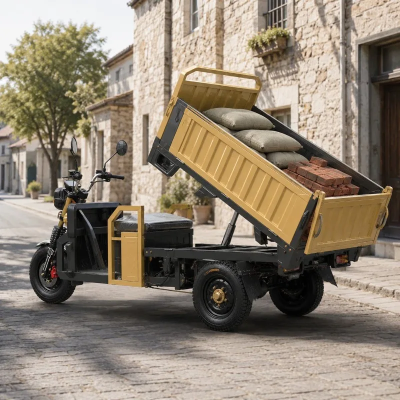 Electric Cargo Tricycle Customized 500 1000 KG Load 1500W Powerful Motor Daily Hauling Work Model Light Material Moving