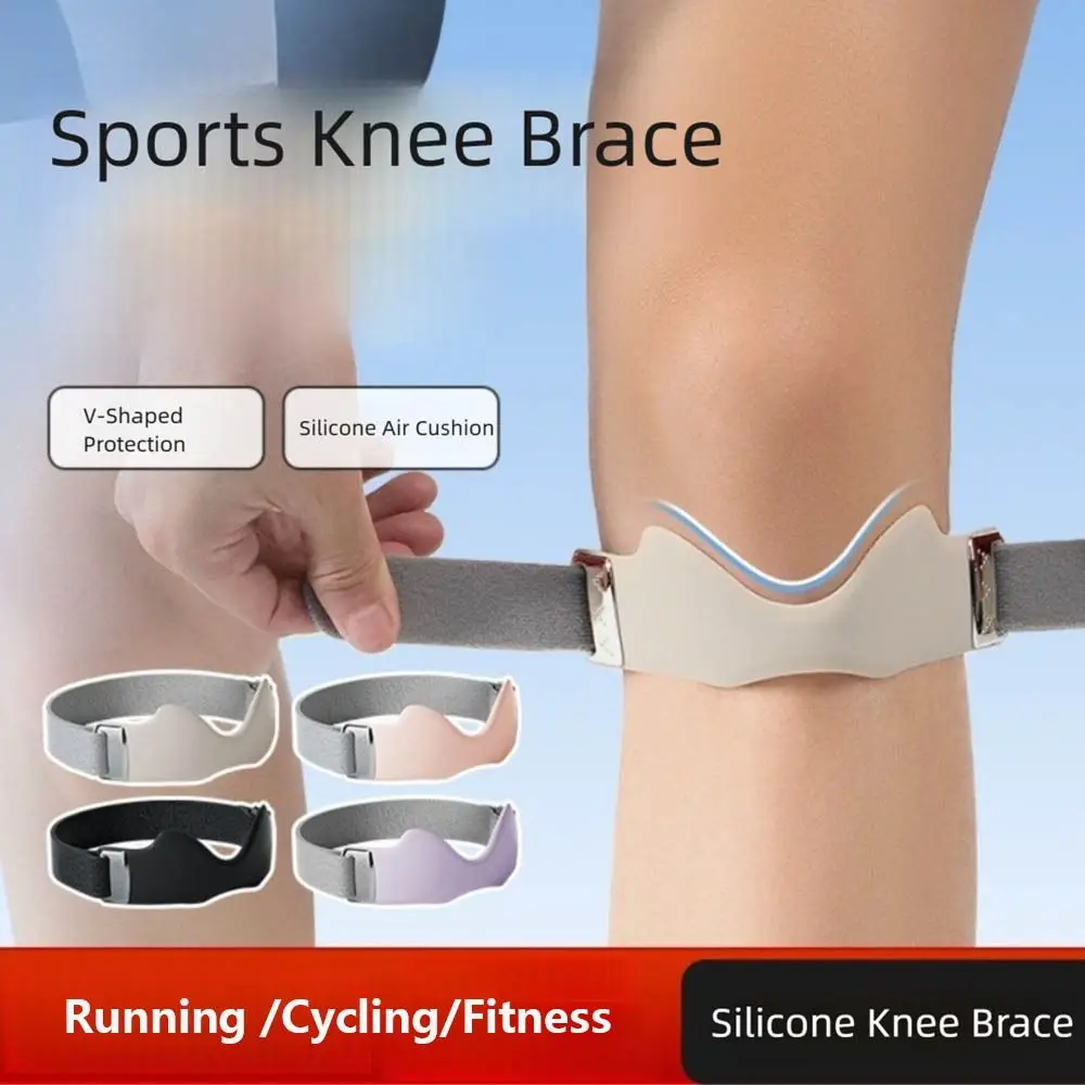 Elastic Patella Belt Knee Straps Protection Thickened Sports Knee Pad Breathable Comfortable Knee Brace Fitness