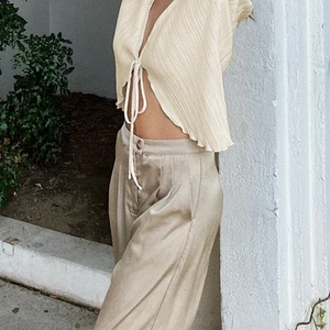 Hırka uzun kollu kadın üstleri, dantelli tişört, ten rengi, düz renk, beyaz, turuncu, yeşil, yaz İlk 10 satış-hırka-turuncu - №8