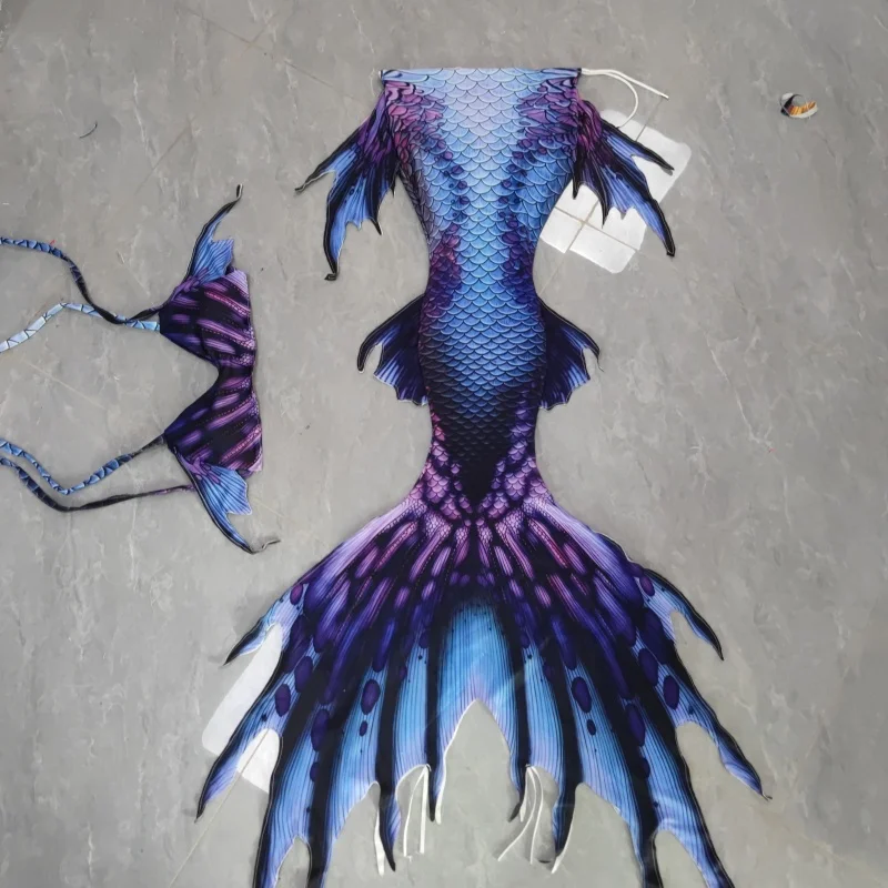 

New Blue Comfortable Mermaid Dress Aquarium Underwater Performance Costume Travel Photography Mermaid Dress