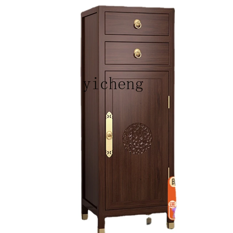 

Solid Wood Safe Living Room Bedroom Study Hallway Storage Anti-Theft Cabinet