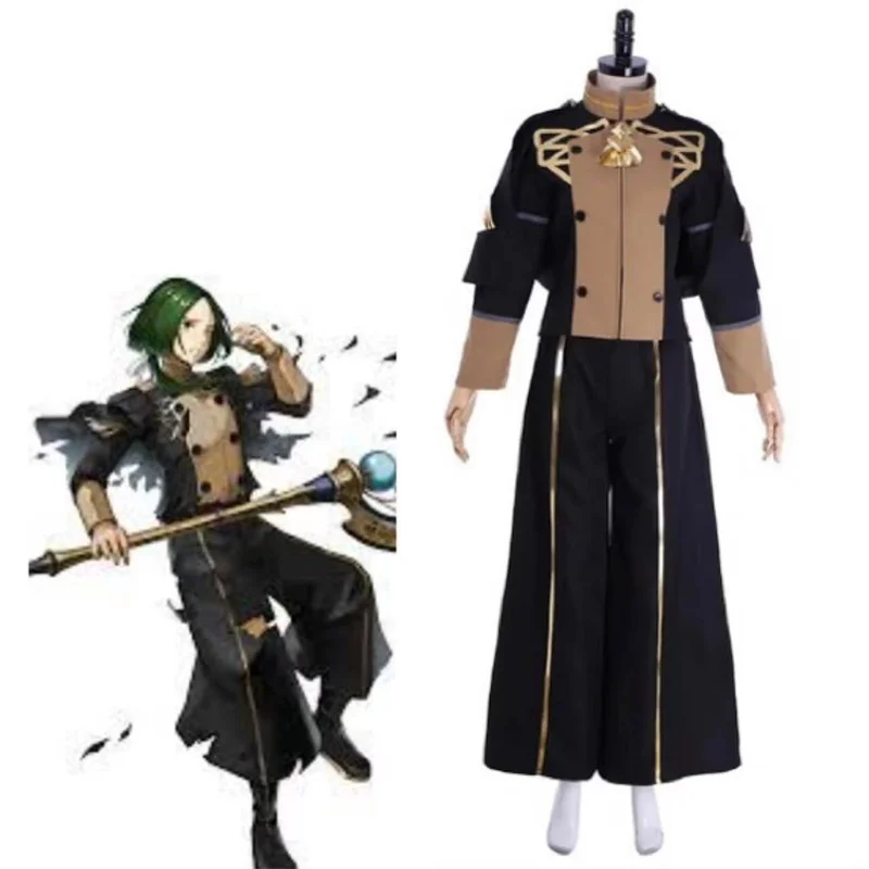 Fire Emblem Three Houses Linhardt Cosplay Costume Battle  Suit Halloween Carnival Outfits