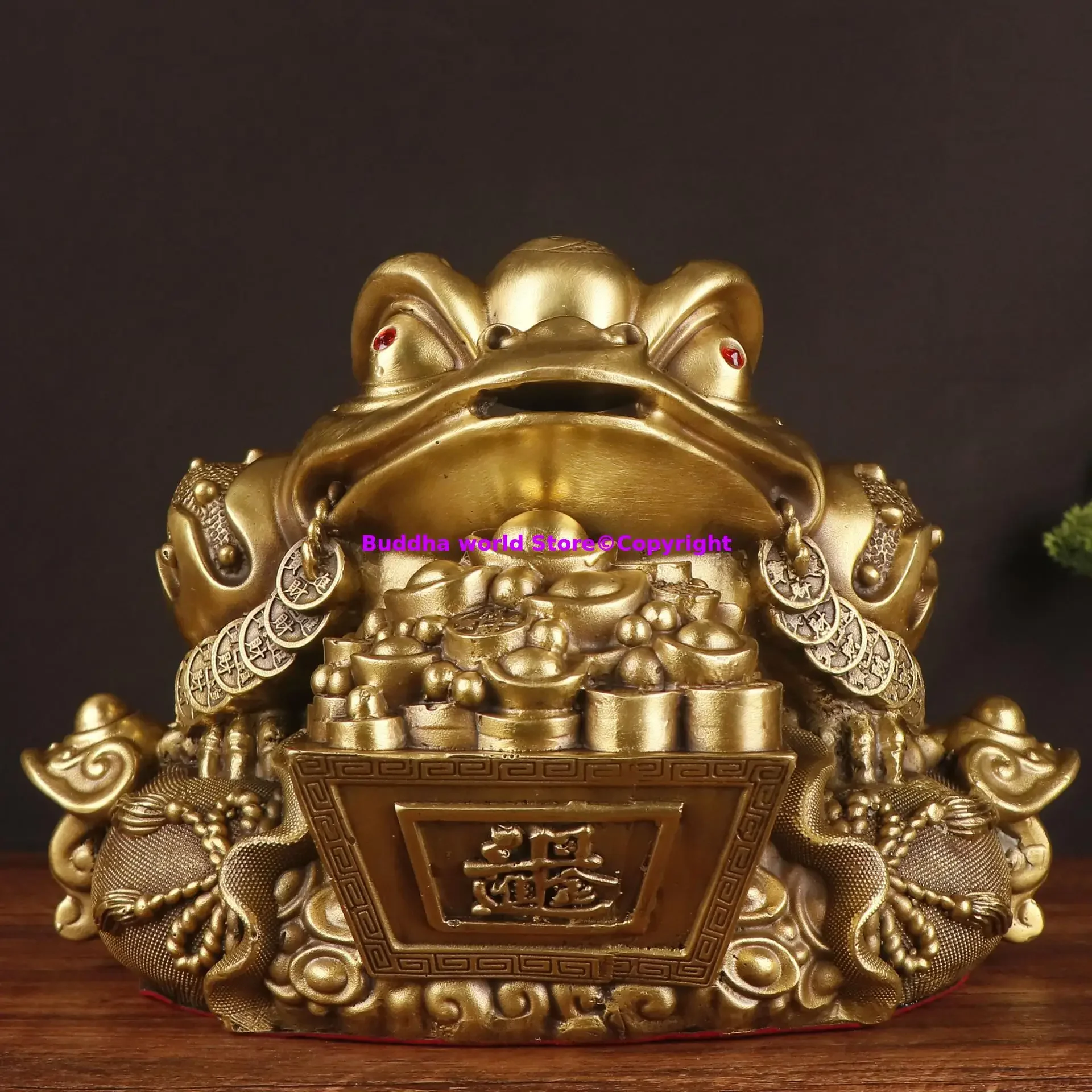 RI JIN DOU JIN 2025 GOOD Lucky mascot ornament good luck Wealth JIN CHAN decorative HOME business thriving bring money copper