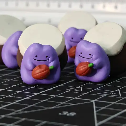 Pokémon Ditto Chocolate Gashapon Figure Cute Clay Ornament Creative Gift Desktop Decoration Finished Product