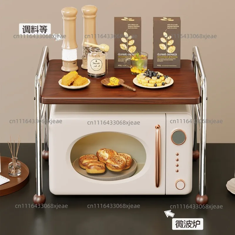 Bracket Shelf Home Kitchen Countertop Multifunctional Double Storage Rack