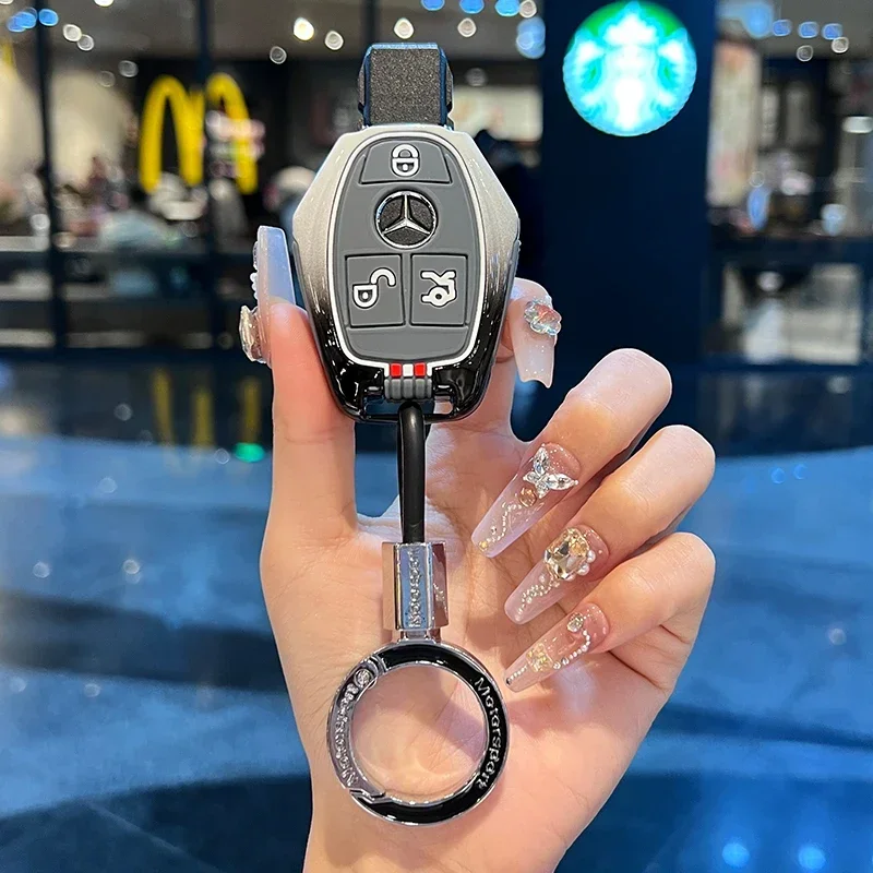 Key Case Cover Shell Fob for Mercedes Benz W204  W176 W251  A C R G Class GLA CLA GLK GLC CLS