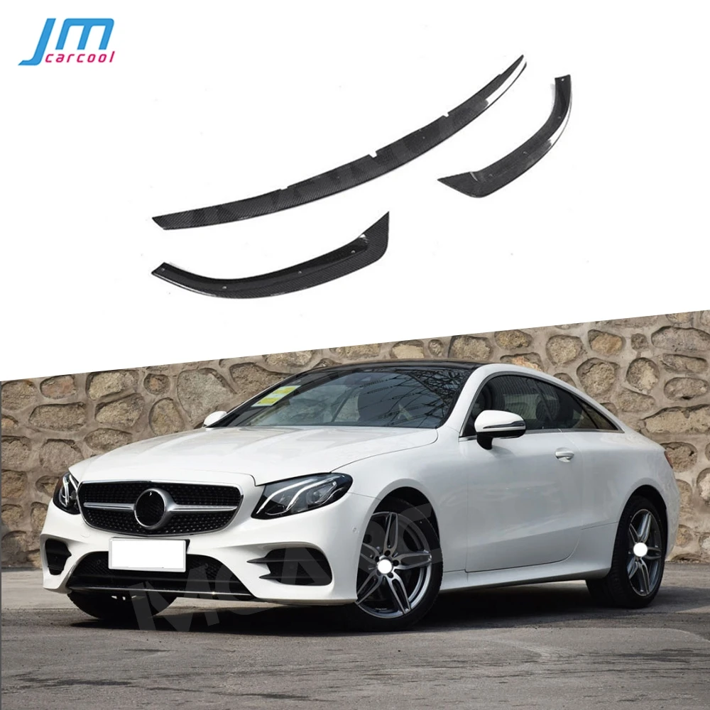 

Carbon Fiber Material Front Bumper Lip Chin Spoiler for Mercedes Benz E Class C238 E200 E300 E400 E500 E53 AMG Coupe 2020 +