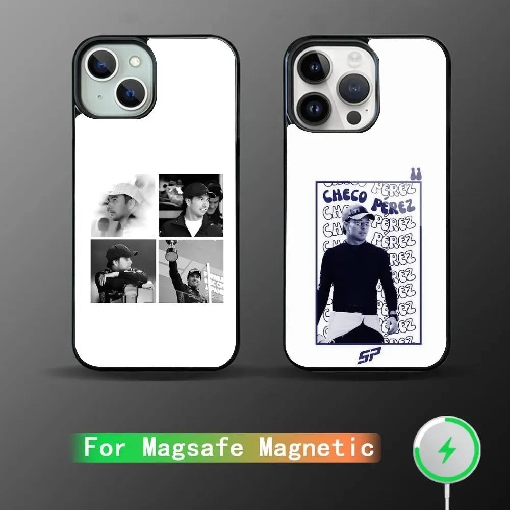 

F1 11 Checo S-Sergio P-Perez Phone Case For IPhone 16 15 14 13 Pro Max 11 12 Mini Alex Mirror For Magsafe Wireless Charging