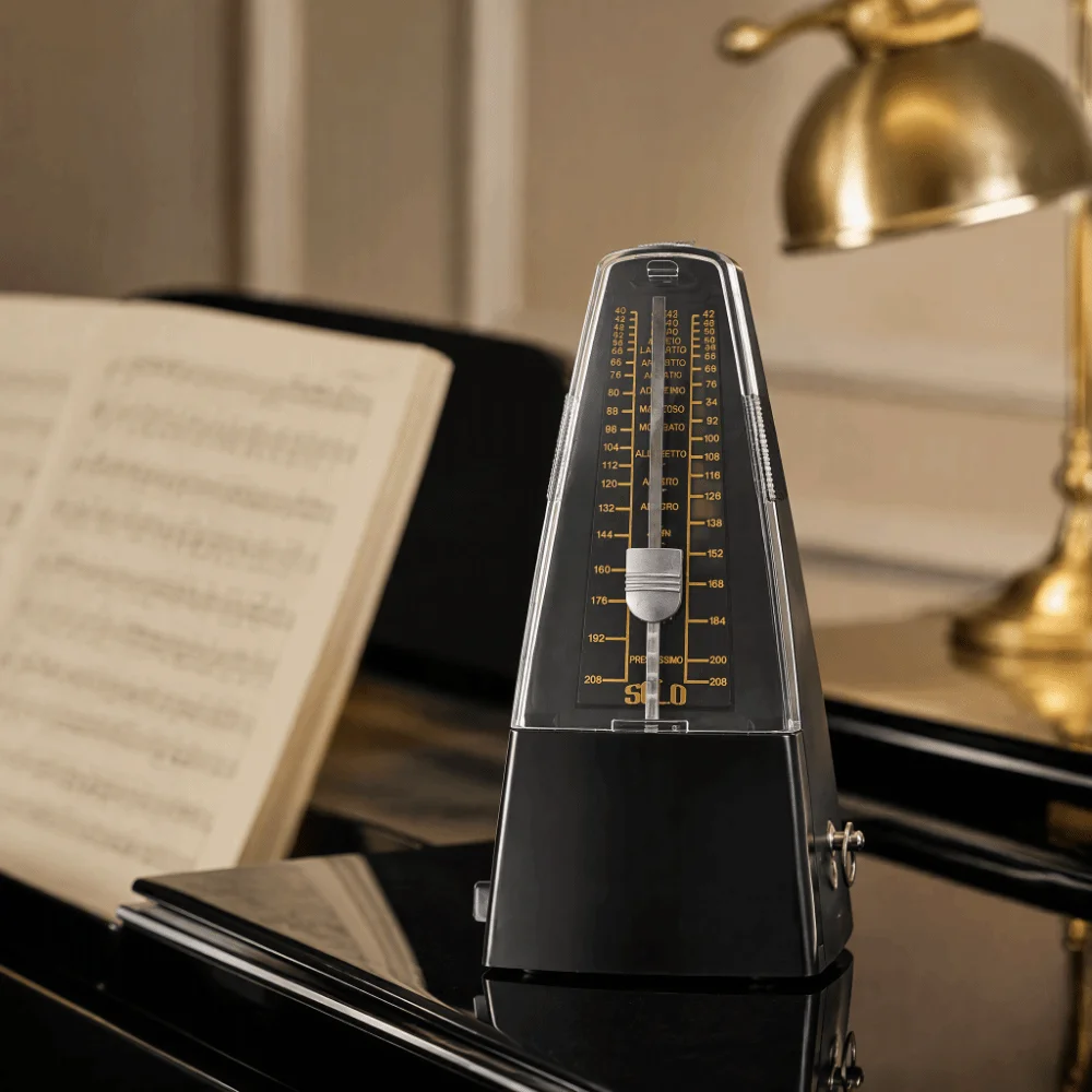 Standard Size Mechanical Metronome Loud Sound High Precision Universal Metronome Mechanical Design Musical Instrument Metronome