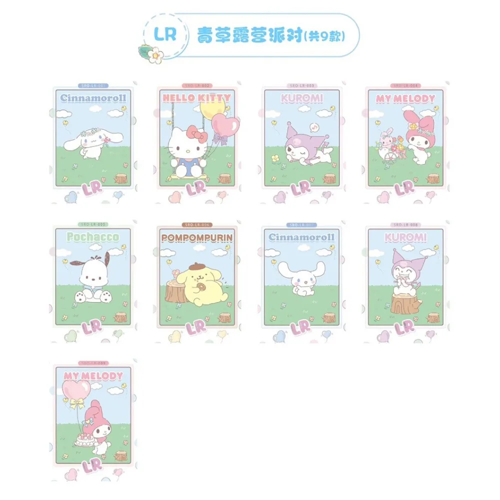 KABAO Sanrio Collezione di carte per feste Pochacco Pompon Purin Anime Cartoon Personaggio carino Felice divertimento Carte da campeggio Regali popolari per bambini