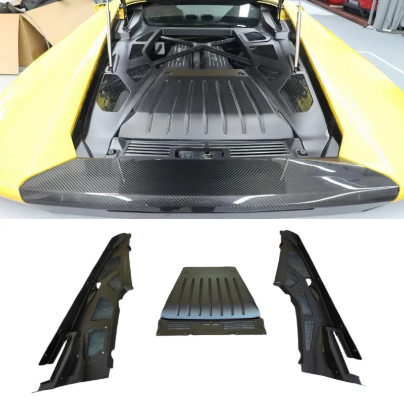 

Новый стильный защитный кожух двигателя из матового сухого углеродного волокна, подходит для Lamborghini LP580 LP610