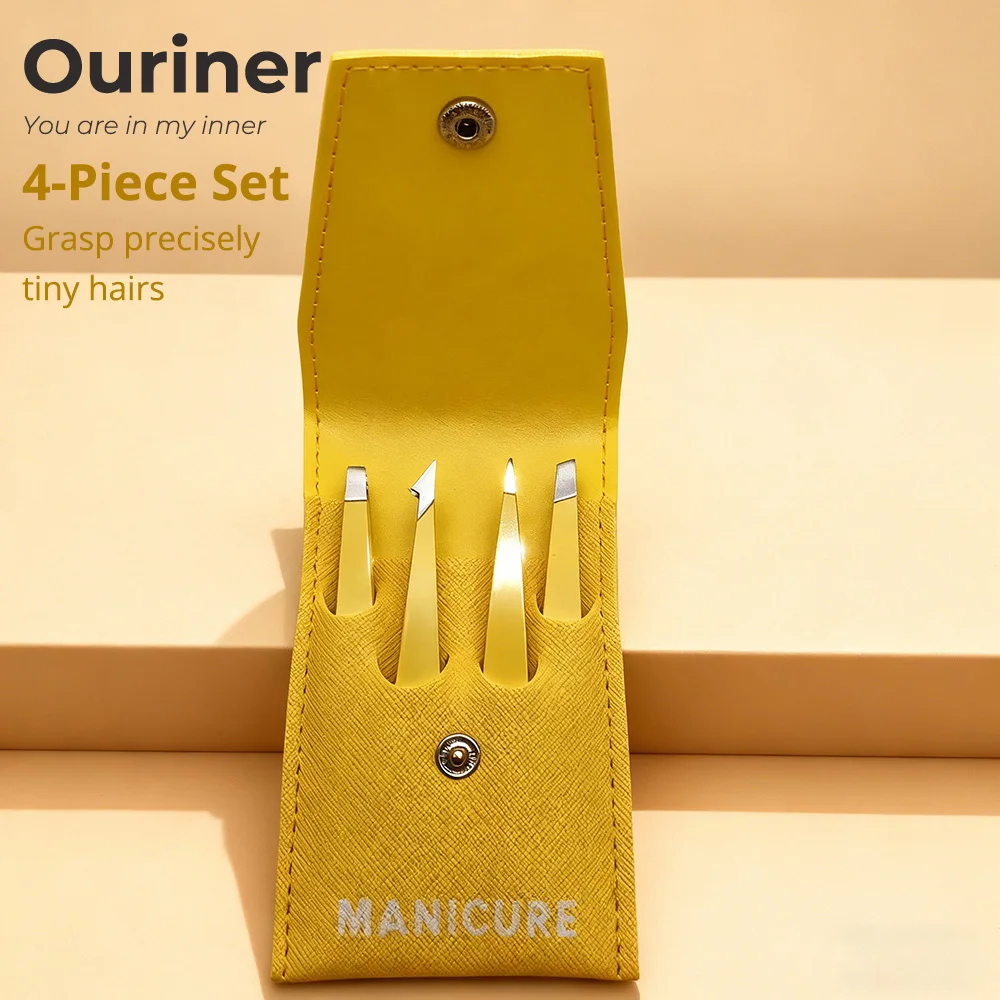 

Пинцет для бровей, 2/4 шт., красочные волосы, красота, съемник тонких волос, наклонные зажимы для бровей из нержавеющей стали, инструменты для удаления макияжа