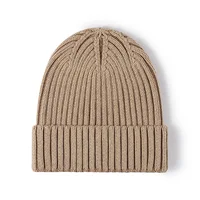 100% cotton winter hats for women and men unisex solid color knitting beanies autumn winter caps for women skullies - Image 4